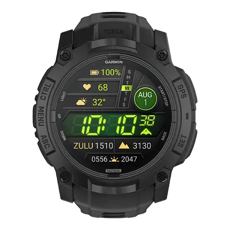Умные часы Garmin Instinct 3 45mm Solar Black чёрный (чёрный ремешок) - 2